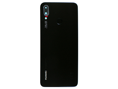 Huawei P Smart+ - Back Cover + Camera Lens + Fingerprint Reader Black