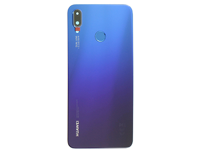 Huawei P Smart+ - Back Cover + Camera Lens + Fingerprint Reader Purple
