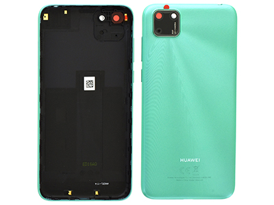Huawei Y5p - Cover batteria + Vetrino Camera + Tasti Laterali Mint Green