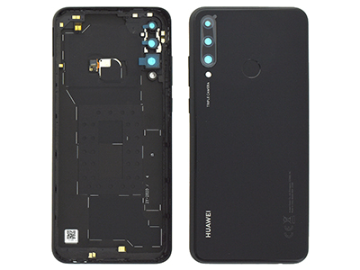 Huawei Y6p - Back Cover + Camera Lens + Side Keys + Fingerprint Reader Midnight Black