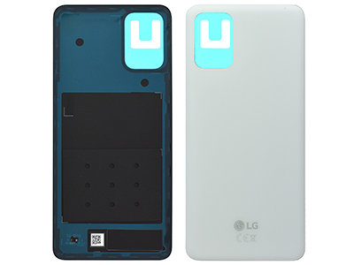 Lg LMK520EMW K52 Dual Sim - Guscio Batteria + Adesivi Bianco