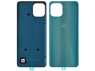 Motorola Motorola Edge 20 Lite - Cover Batteria + Adesivo Lagoon Green