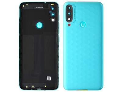 Motorola Moto E20 - Cover Batteria + Tasti Laterali + Vetrino Camera Coastal Blue
