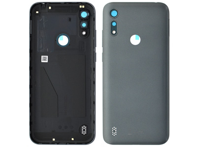 Motorola Moto E6i - Cover Batteria + Tasti Laterali + Vetrino Camera Meteor Grey