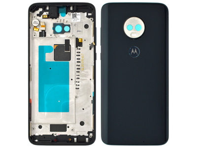 Motorola Moto G7 Plus - Back Cover + Frame + Fingerprint Reader + Side Key Deep Indigo