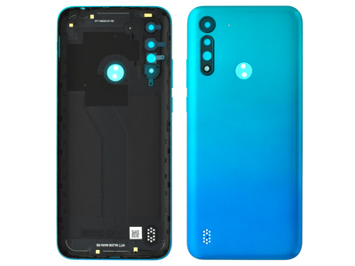 Motorola Moto G8 Power Lite - Back Cover + Side Keys + Camera Lens Light Blue