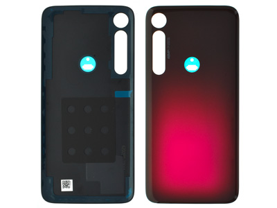 Motorola Moto G8 Plus - Cover Batteria + Adesivi Crystal Pink
