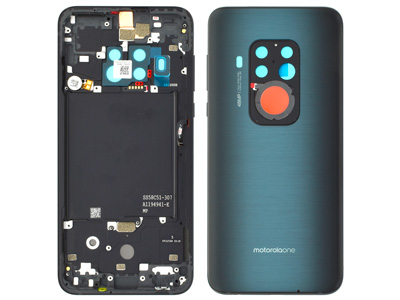 Motorola Motorola One Zoom - Cover Batteria + Frame + Tasti Laterali + Vibrazione Electric Grey