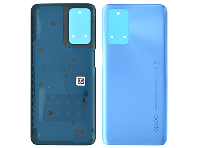 Oppo A16 - Cover Batteria + Adesivi Pearl Blue