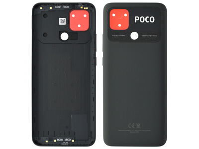 Xiaomi Poco C40 - Back Cover + Adhesives Power Black