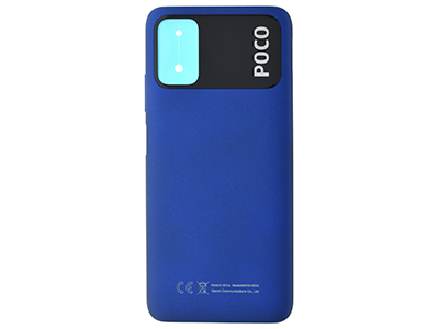 Xiaomi Poco M3 - Cover Batteria + Tasto Volume Cool Blue