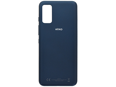 Wiko Power U10 - Cover Batteria + Tasti Laterali Carbon Blue