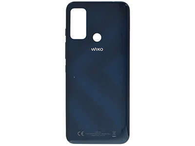 Wiko Power U30 - Cover Batteria + Tasti Laterali Carbon Blue