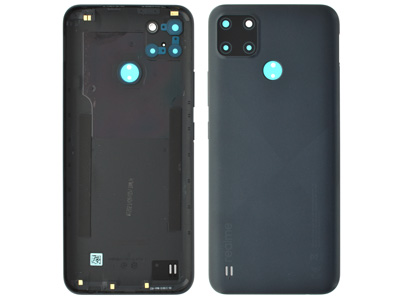 Realme Realme C21Y - Cover Batteria + Vetrino Camera + Tasti Laterali Cross Black