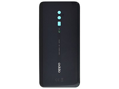 Oppo Reno 10x Zoom - Cover Batteria + Vetrino Camera + Adesivi Jet Black