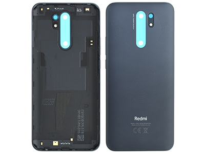 Xiaomi Redmi 9 - Cover Batteria + Tasti Laterali + Antenna NFC Carbon Grey