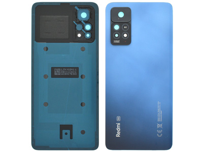 Xiaomi Redmi Note 11 Pro 5G - Cover Batteria + Vetrino Camera  + Adesivi Atlantic Blue