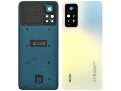 Xiaomi Redmi Note 11 Pro - Cover Batteria + Vetrino Camera  + Adesivi Polar White