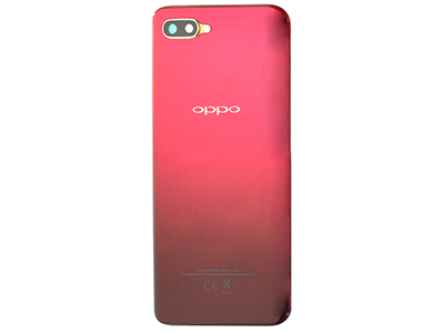 Oppo RX17 Neo - Cover Batteria + Vetrino Camera + Tasti Laterali Mocha Red