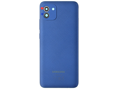 Samsung SM-A035 Galaxy A03 - Cover Batteria +Vetrino Camera + Tasti Laterali Blue
