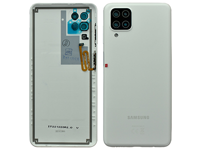 Samsung SM-A125 Galaxy A12 - Back Cover + Camera Lens + Side Keys White