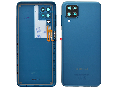 Samsung SM-A125 Galaxy A12 - Cover Batteria + Vetrino Camera + Tasti Laterali Blu