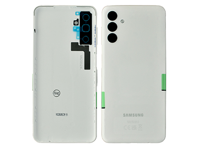 Samsung SM-A136 Galaxy A13 5G - Cover Batteria + Tasto Volume + Vetrino Camera White