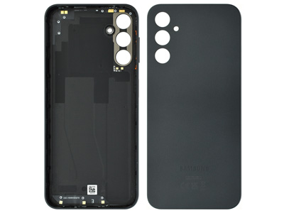 Samsung SM-A145 Galaxy A14 - Cover Batteria + Tasto Volume Black Mist