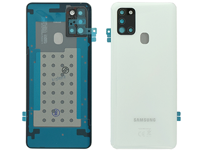 Samsung SM-A217 Galaxy A21s - Back Cover + Camera Lens + Adhesives White