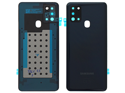 Samsung SM-A217 Galaxy A21s - Back Cover + Camera Lens + Adhesives Black