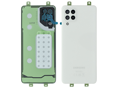 Samsung SM-A225 Galaxy A22 - Cover Batteria + Vetrino Camera + Adesivi White