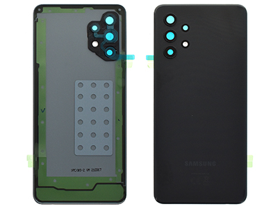 Samsung SM-A325 Galaxy A32 - Cover Batteria + Cover Camera completo + Adesivi Awesome Black