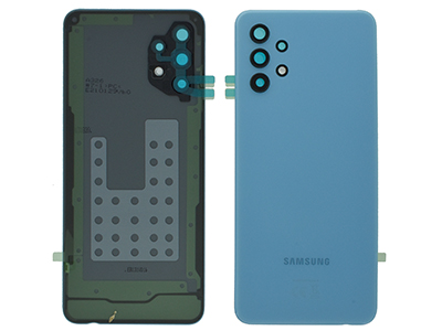 Samsung SM-A326 Galaxy A32 5G - Back Cover + complete Cover Camera + Adhesives Blue