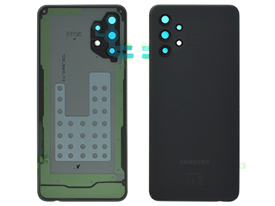 Samsung SM-A326 Galaxy A32 5G - Cover Batteria + Cover Camera completo + Adesivi Black