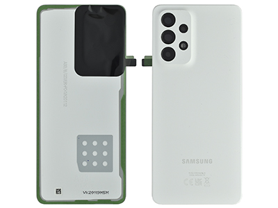 Samsung SM-A336 Galaxy A33 5G - Cover Batteria + Vetrino Camera + Adesivi Awesome White