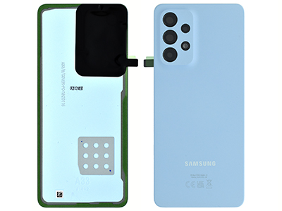 Samsung SM-A336 Galaxy A33 5G - Cover Batteria + Vetrino Camera + Adesivi Awesome Blue