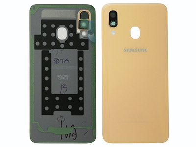Samsung SM-A405 Galaxy A40 - Back Cover + Camera Lens + Adhesives Orange