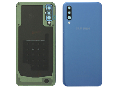 Samsung SM-A505 Galaxy A50 - Cover Batteria + Vetrino Camera + Adesivi Blu