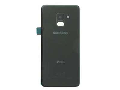 Samsung SM-A530 Galaxy A8 Dual Sim - Glass Back Camera + Camera Lens + Adhesives Black