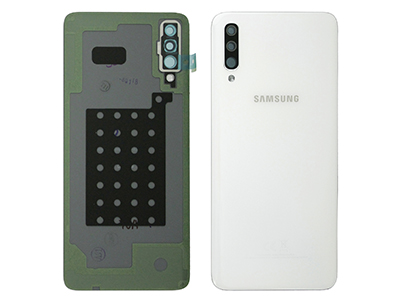 Samsung SM-A705 Galaxy A70 - Back Cover + Camera Lens + Adhesives White