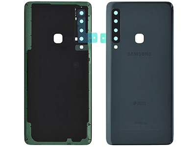 Samsung SM-A920 Galaxy A9 - Glass Back Cover + Camera Lens + Adhesives vers. Duos Nero