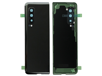 Samsung SM-F900 Galaxy Fold - Cover Batteria + Vetrino Camera + Adesivi Nero