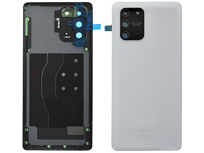 Samsung SM-G770 Galaxy S10 Lite - Back Cover + Camera Lens + Adhesives White