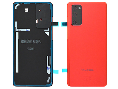 Samsung SM-G780G Galaxy S20 FE - Back Cover + Camera Lens + Adhesives Cloud Red
