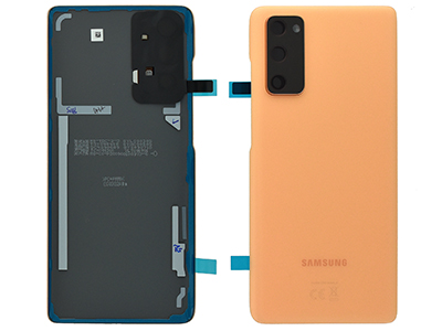 Samsung SM-G781 Galaxy S20 FE 5G - Back Cover + Camera Lens + Adhesives Cloud Orange