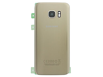 Samsung SM-G930 Galaxy S7 - Guscio Batteria + Vetrino Camera + Vetrino Flash Oro