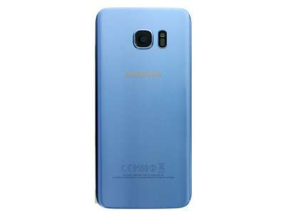 Samsung SM-G935 Galaxy S7 Edge - Back Cover + Camera Lens + Flash Lens Blue