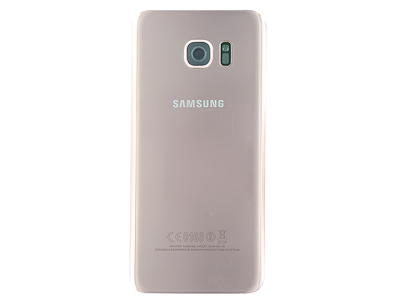 Samsung SM-G935 Galaxy S7 Edge - Guscio Batteria + Vetrino Camera + Vetrino Flash Rosa