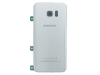 Samsung SM-G935 Galaxy S7 Edge - Back Cover + Camera Lens + Flash Lens Silver