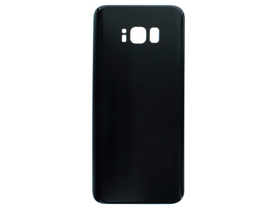 Samsung SM-G955 Galaxy S8+ - Cover Batteria + Vetrino Camera Nero  **NO LOGO**